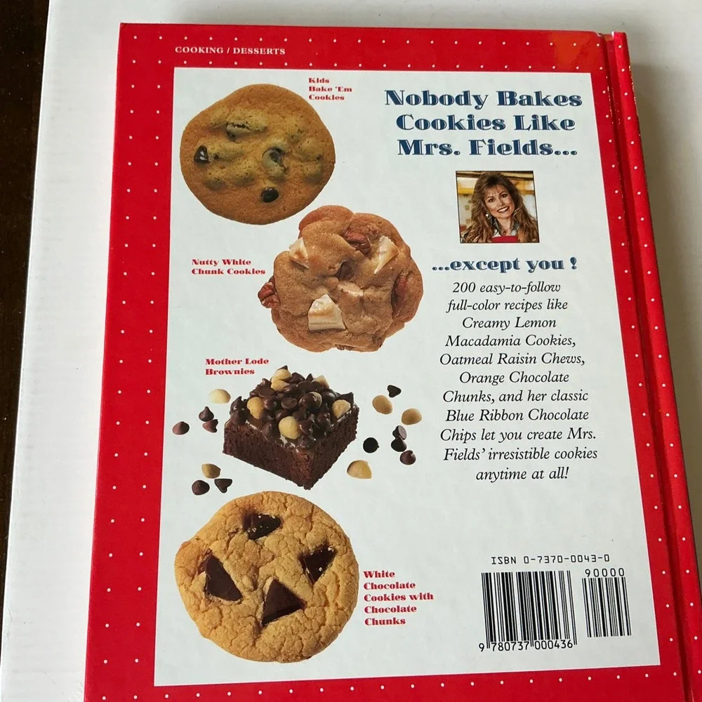 Nestle 75th Anniversary Tin Mrs Fields Cookie Book Sunset Cookies Cookbook Lot